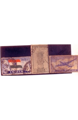 India 1947 Year Units, Used - Collector Packs - Used Stamps -3 Stamps