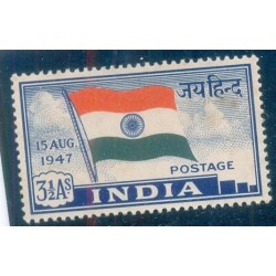 India - 1947 - 3 1/2as - National Flag