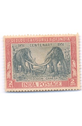 PHILA298 INDIA 1951 SINGLE MINT STAMP OF GEOLOGICAL SURVEY OF INDIA ELEPHANT