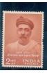 PHILA320 INDIA 1956 SINGLE MINT STAMP OF LOKMANYA BAL GANGADHAR TILAK MNH