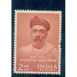 PHILA320 INDIA 1956 SINGLE MINT STAMP OF LOKMANYA BAL GANGADHAR TILAK MNH