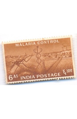 INDIA 1955-6 Anna-Malaria Control-Health-F.Y.P Series-1 Value-MNH