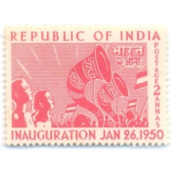 India 1950 Year Stamps Inauguration of Republic MNH Fine Condition