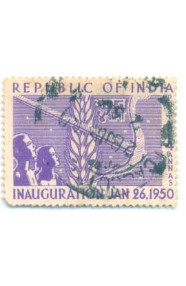India 1950 Year Stamps Inauguration of Republic Used  Fine Condition