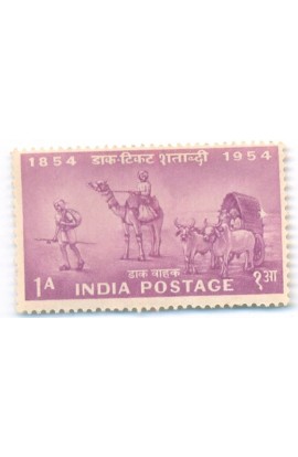 PHILA312 INDIA 1954 SINGLE MINT STAMP OF POSTAGE STAMP CENTENARY 1 ANNA MNH