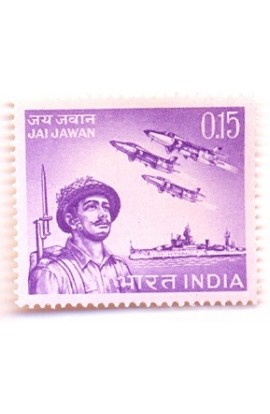 INDIA STAMP 425-B Indian Armed Forces Slogan Jai Jawan 1966 MNH