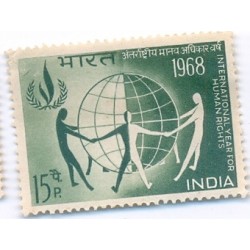 53PHILA457 INDIA 1968 SINGLE MINT STAMP OF INTERNATIONAL YEAR FOR HUMAN RIGHTS MNH