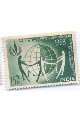 53PHILA457 INDIA 1968 SINGLE MINT STAMP OF INTERNATIONAL YEAR FOR HUMAN RIGHTS MNH