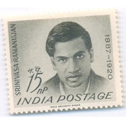 PHILA379 INDIA 1962 SINGLE MINT STAMP OF SRINIVASA RAMANUJAN MNH