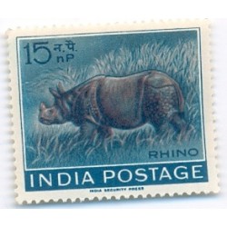India 1962 RHINO 15 np MNH