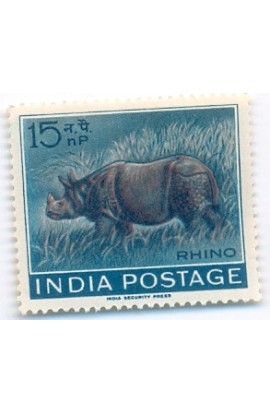 India 1962 RHINO 15 np MNH