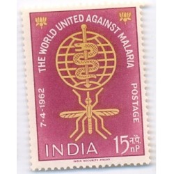 India 1962 World United Against Malaria  MNH