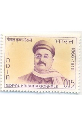 PHILA430 INDIA 1966 SINGLE MINT STAMP OF GOPAL KRISHNA GOKHALE MNH