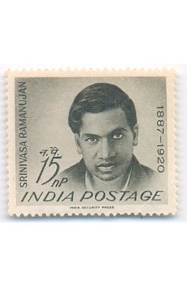 PHILA379 INDIA 1962 SINGLE MINT STAMP OF SRINIVASA RAMANUJAN MNH
