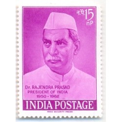 India 1962 Dr. Rajendra Prasad 15 np Mint