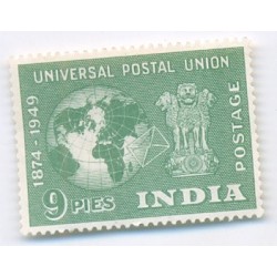 PHILA290 INDIA 1949 SINGLE MINT STAMP OF UPU 9P UNIVERSAL POSTAL UNION MNH