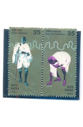 India 1980 Mahatma Gandhi's Dandi March SETENANT