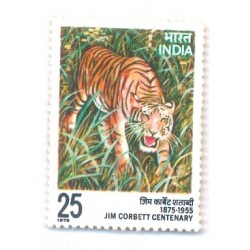 PHILA675 INDIA 1976 EDWARD JAMES JIM CORBETT TIGER MNH