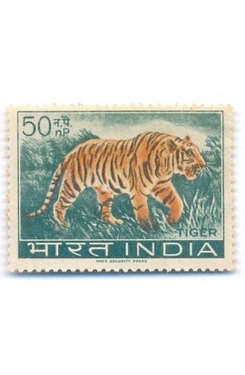 PHILA391 INDIA 1963 SINGLE MINT STAMP OF WILD LIFE PRESERVATION TIGER 50np MNH