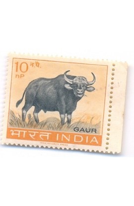 PHILA388 INDIA 1963 MINT STAMP OF WILD LIFE PRESERVATION GAUR 10np MNH