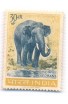 PHILA390 INDIA 1963 SINGLE MINT STAMP OF WILD LIFE ELEPHANT 30np MNH