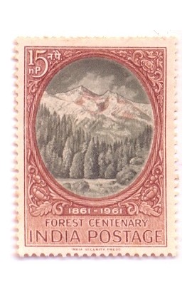 India 1961 FOREST CENTENARY 15 np Mint