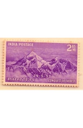 PHILA308 INDIA 1953 SINGLE MINT STAMP OF MOUNT EVEREST 2A MNH