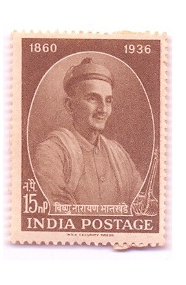 PHILA358 INDIA 1961 SINGLE MINT STAMP OF VISHNU NARAYAN BHATKHANDE MUSICIAN MNH