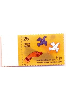 PHILA633 INDIA 1975 SINGLE MINT STAMP OF INTERNATIONAL WOMEN YEAR MNH