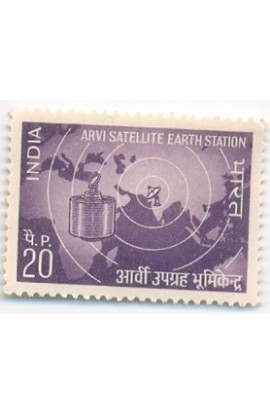 PHILA547 INDIA 1972 SINGLE MINT STAMP OF ARVI SATELLITE MNH