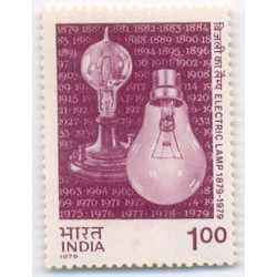 PHILA796 INDIA 1979 CENTENARY OF ELECTRIC LAMP MNH