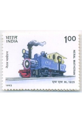 PHILA1371 INDIA 1993 MOUNTAIN LOCOMOTIVES NERAL MATHERAN RAILWAY MNH