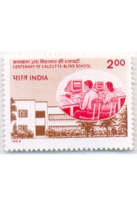 PHILA1429 INDIA 1994 CENTENARY OF CALCUTTA BLIND SCHOOL MNH