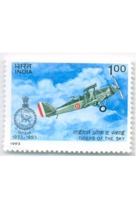PHILA1368 INDIA 1993 TIGERS OF THE SKY NO 1 SQUADRON INDIAN AIR FORCE MNH