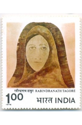 PHILA758 INDIA 1978 MODERN INDIAN PAINTINGS RABINDRANATH TAGORE 1r MNH