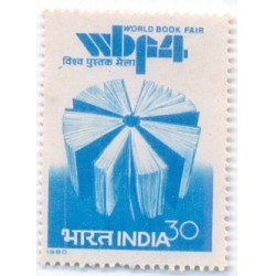 PHILA811 INDIA 1980 WORLD BOOK FAIR MNH