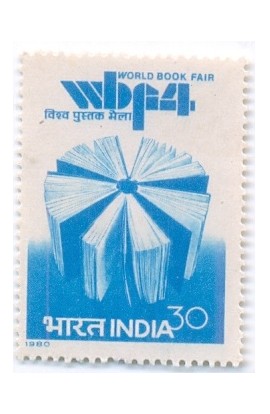 PHILA811 INDIA 1980 WORLD BOOK FAIR MNH