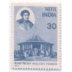 PHILA813 INDIA 1980 WELTHY FISHER MNH