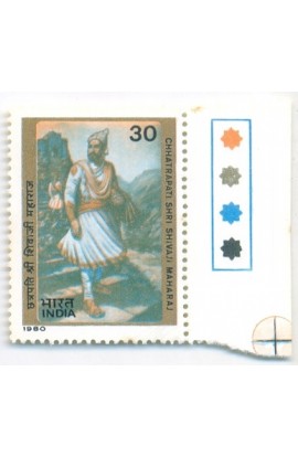 PHILA816 INDIA 1980 CHHATRAPATI SHRI SHIVAJI MAHARAJ MNH