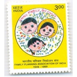 INDIA 1999 50th ANNIV. OF THE FAMILY PLANNING ASSOCIATION MNH