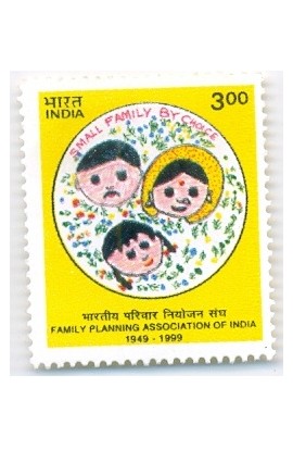 INDIA 1999 50th ANNIV. OF THE FAMILY PLANNING ASSOCIATION MNH