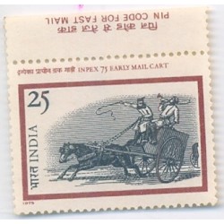 India 1975 Inpex 75 Early Mail Cart Phila-672 MNH