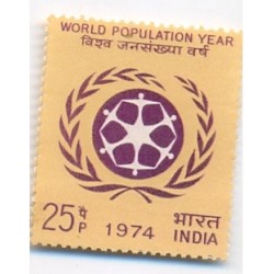 India 1974 World Population Year Phila-612 MNH