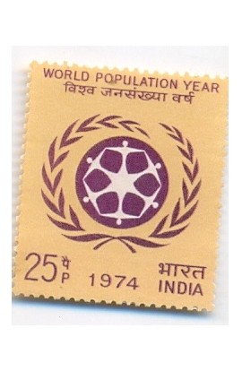 India 1974 World Population Year Phila-612 MNH