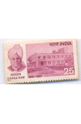 PHILA730 INDIA 1977 GANGA RAM MNH