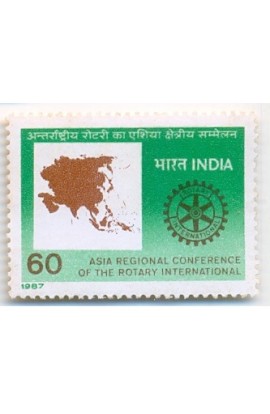 PHILA1093 INDIA 1987 ASIA REGIONAL CONFERENCE OF ROTARY INTERNATIONAL 60p MNH