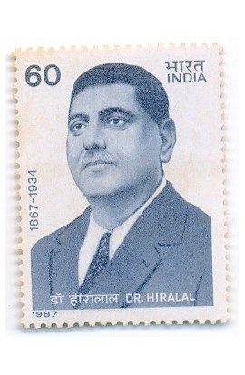 PHILA1117 INDIA 1987 DR HIRALAL MNH