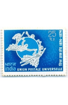 INDIA 1974 UPU (UNION POSTAL UNIVERSELLE  STAMPS MNT