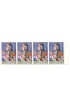 PHILA573 INDIA 1973 STIRP OF FOUR MINT STAMP OF MINIATURE PAINTING RADHA KISHANGARH MNH