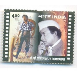 PHILA1874 INDIA 2001 Dr V SHANTARAM FILM MAKER CINEMA MNH